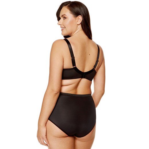 Figi damskie z wysokim stanem z haftem Kala, Kolor czarno-beżowy, Rozmiar 36, Gorteks ze sklepu Primodo w kategorii Majtki damskie - zdjęcie 173819082