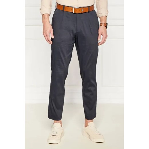 BOSS BLACK Lniane spodnie P-Perin-RDS-WG-242 | Relaxed fit 56 promocja Gomez Fashion Store