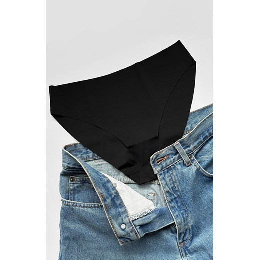 3-pak figi damskie bezszwowe czarne Blanca, Kolor czarny, Rozmiar 36, Gorteks ze sklepu Intymna w kategorii Majtki damskie - zdjęcie 173819714