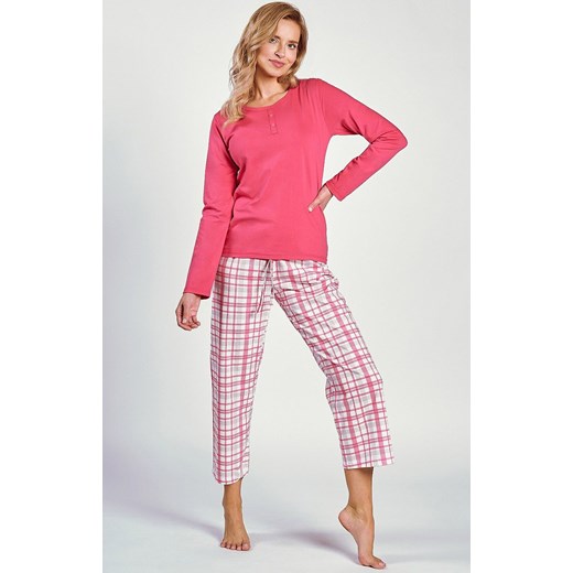 Bawełniana piżama damska Daphne 3222, Kolor różowy-wzór, Rozmiar XL, Taro ze sklepu Intymna w kategorii Piżamy damskie - zdjęcie 173819842