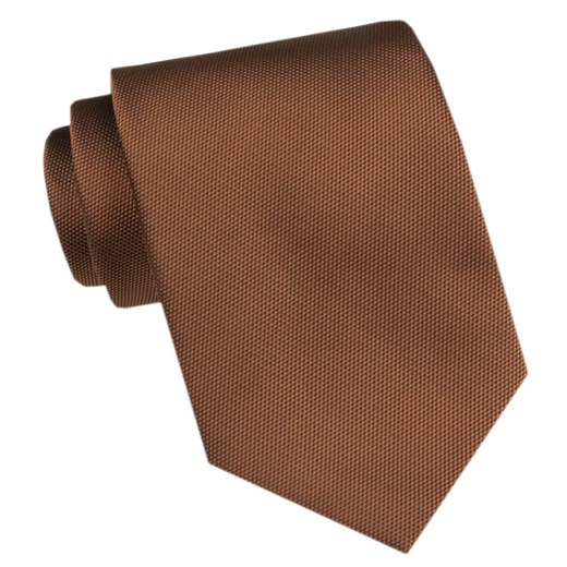Klasyczny, Szeroki Krawat Męski CHATTIER - Karmelowy KRCH1393 ze sklepu JegoSzafa.pl w kategorii Krawaty - zdjęcie 173820104