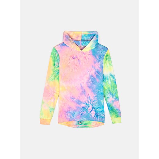 GATE Bluza z nadrukiem tie-dye i kapturem 3Y ze sklepu gateshop w kategorii Bluzy dziewczęce - zdjęcie 173820880