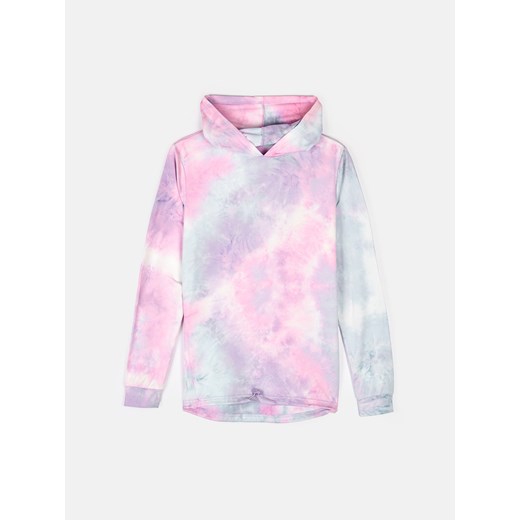 GATE Bluza z nadrukiem tie-dye i kapturem 3Y ze sklepu gateshop w kategorii Bluzy dziewczęce - zdjęcie 173820883