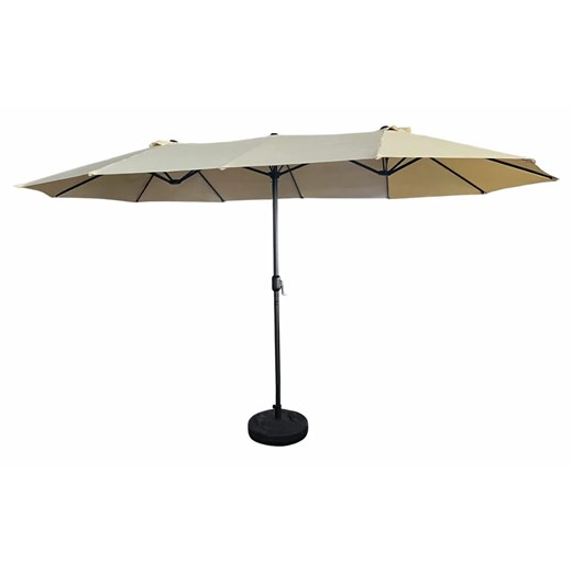 Potrójny beżowy parasol do ogrodu R5-D61 ze sklepu Edinos.pl w kategorii Parasole ogrodowe - zdjęcie 173829144