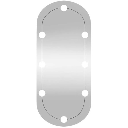 Lustro owalne z lampkami LED 60x30 cm Z4-A39 ze sklepu Edinos.pl w kategorii Lustra - zdjęcie 173829391