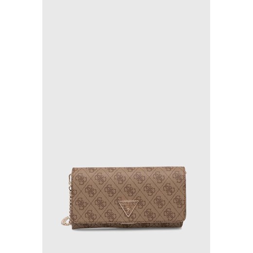 Guess kopertówka NOELLE kolor brązowy HWBG78 79750 ze sklepu ANSWEAR.com w kategorii Kopertówki - zdjęcie 173832244
