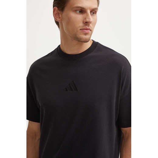 adidas t-shirt bawełniany All SZN męski kolor czarny z aplikacją IY4150 ze sklepu ANSWEAR.com w kategorii T-shirty męskie - zdjęcie 173832512