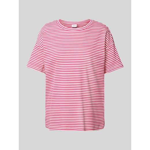 T-shirt z prążkowaniem model ‘JADA’ ze sklepu Peek&Cloppenburg  w kategorii Bluzki damskie - zdjęcie 173833312