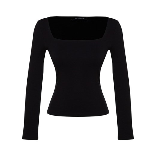 Bluzka damska Trendyol z dekoltem karo 