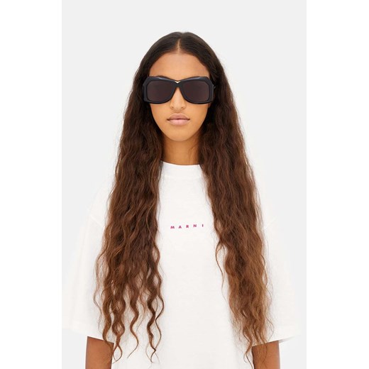 Marni okulary przeciwsłoneczne Tiznit Black damskie kolor czarny EYMRN00056.001.HJB ze sklepu ANSWEAR.com w kategorii Okulary przeciwsłoneczne damskie - zdjęcie 173837004