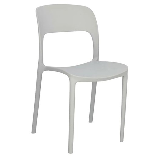 Szare minimalistyczne krzesło sztaplowane L1-N20 - id: 3617 - marki Elior - 173837763 Szare minimalistyczne krzesło sztaplowane L1-N20 ze sklepu Edinos.pl w kategorii Dom - zdjęcie 173837763