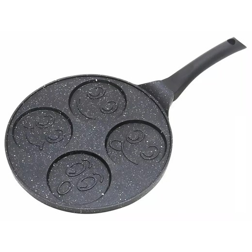 Aluminiowa patelnia do placuszków z minkami 26,5cm D1-E55 ze sklepu Edinos.pl w kategorii Naczynia - zdjęcie 173837834