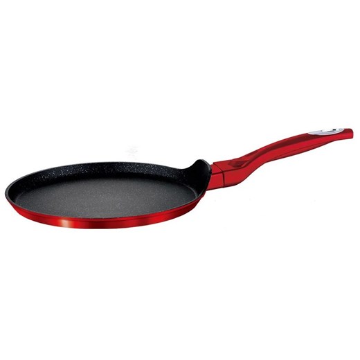 Czerwona patelnia aluminiowa do naleśników Z0-C96 ze sklepu Edinos.pl w kategorii Naczynia - zdjęcie 173837914