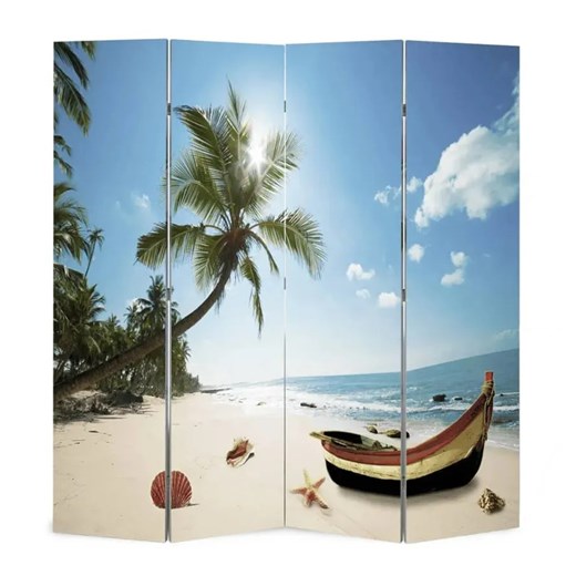Wewnętrzny parawan z nadrukiem plaży G4-Z92 - id: 24712 - marki Elior - 173838044 Wewnętrzny parawan z nadrukiem plaży G4-Z92 ze sklepu Edinos.pl w kategorii Meble - zdjęcie 173838044