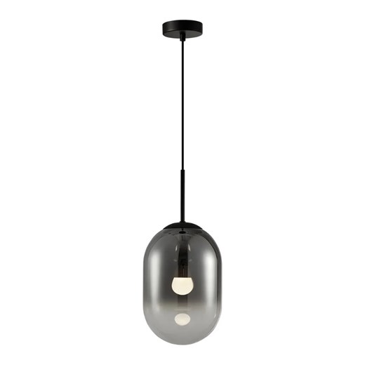 Lampa wisząca z czarnym dużym kloszem - K402 M6-N06 ze sklepu Edinos.pl w kategorii Lampy wiszące - zdjęcie 173838191