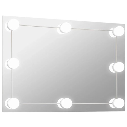 Prostokątne wiszące lustro LED 60x40 cm C6-R02 ze sklepu Edinos.pl w kategorii Lustra - zdjęcie 173838202