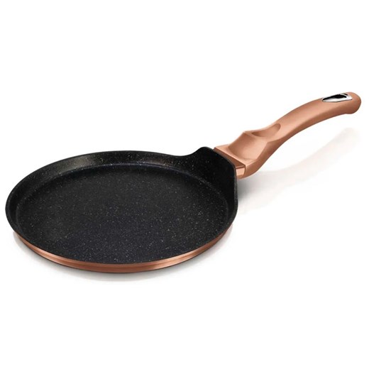 Aluminiowa złota patelnia do naleśników 28cm F0-H61 ze sklepu Edinos.pl w kategorii Naczynia - zdjęcie 173839962