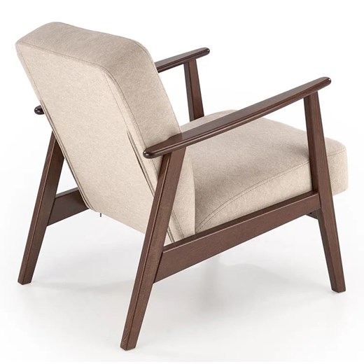 Beżowy tapicerowany fotel lisek - Conti 3X Elior One Size Edinos.pl