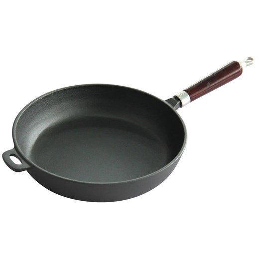 Żeliwna patelnia z rączką na indukcję 20cm P5-T01 ze sklepu Edinos.pl w kategorii Naczynia - zdjęcie 173840173