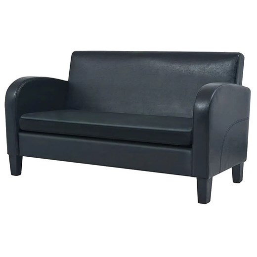 Dwuosobowa sofa Atlas 2X - czarna ze sklepu Edinos.pl w kategorii Sofy i kanapy - zdjęcie 173843824