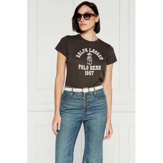 POLO RALPH LAUREN T-shirt | Slim Fit ze sklepu Gomez Fashion Store w kategorii Bluzki damskie - zdjęcie 173848040
