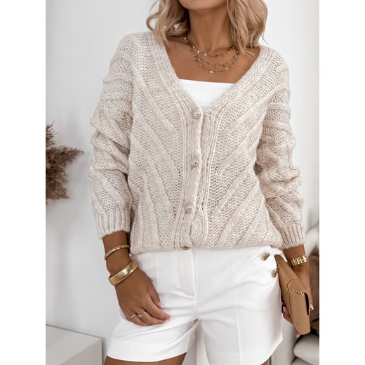 sweter noriko beżowy one size ONE SIZE UBRA