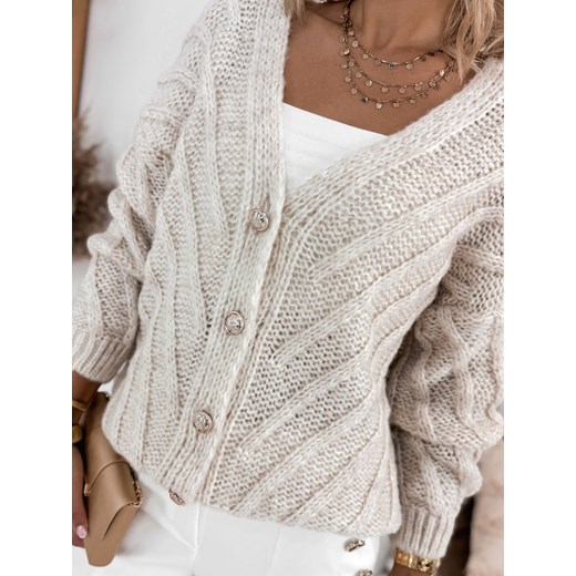 sweter noriko beżowy one size ONE SIZE UBRA