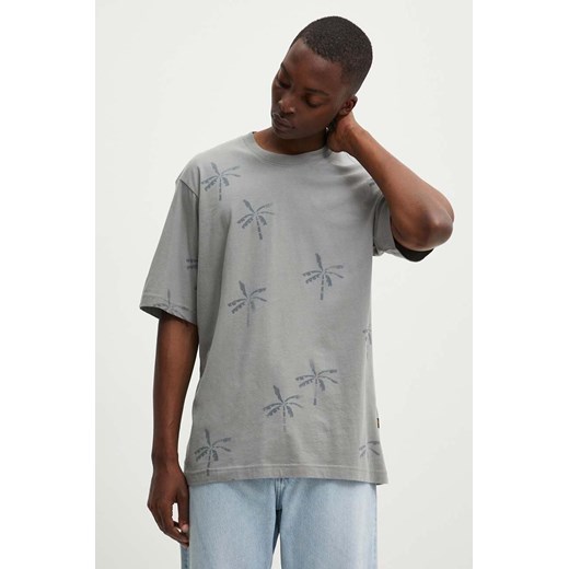 G-Star Raw t-shirt bawełniany męski kolor szary wzorzysty D24692-C334 ze sklepu ANSWEAR.com w kategorii T-shirty męskie - zdjęcie 173852111