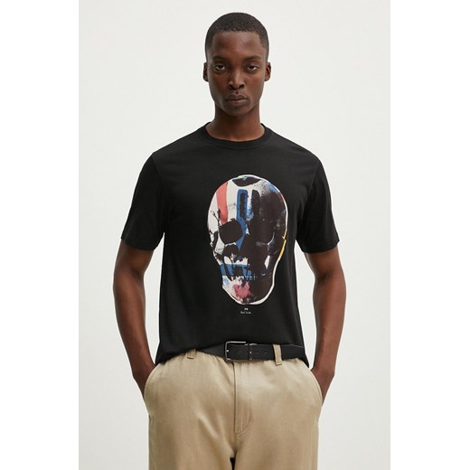 PS Paul Smith t-shirt bawełniany męski kolor czarny z nadrukiem M2R.011R.NP4685 ze sklepu ANSWEAR.com w kategorii T-shirty męskie - zdjęcie 173852131