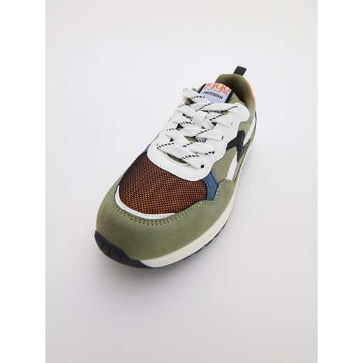 Reserved - Kolorowe sneakersy - oliwkowy Reserved 36 Reserved