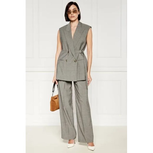 BOSS BLACK Wełniane spodnie Tetiama | Loose fit 38 Gomez Fashion Store