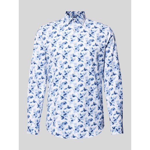 Koszula biznesowa o kroju slim fit z kołnierzykiem typu kent ze sklepu Peek&Cloppenburg  w kategorii Koszule męskie - zdjęcie 173857373