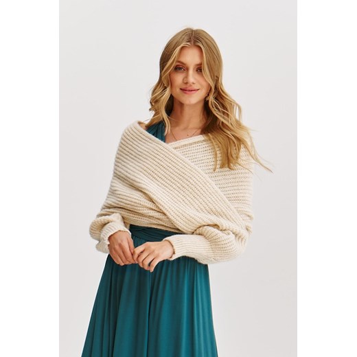 Narzutka swetrowa multiway Almond Milk ONESIZE Naoko ONESIZE NAOKO
