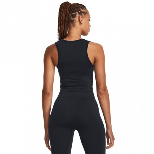 Damski top treningowy Under Armour UA Vanish Seamless Tank - czarny ze sklepu Sportstylestory.com w kategorii Bluzki damskie - zdjęcie 173859504