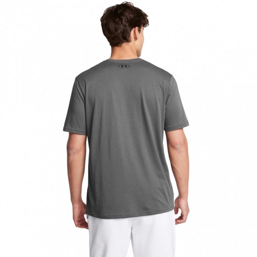 Męski t-shirt z nadrukiem Under Armour UA M Sportstyle LC SS - szary ze sklepu Sportstylestory.com w kategorii T-shirty męskie - zdjęcie 173859520
