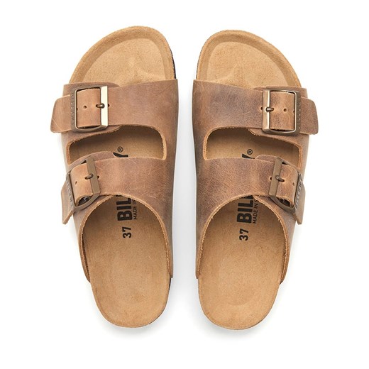 billowy Skórzane klapki w kolorze brązowym Billowy 38 okazja Limango Polska