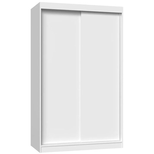 Biała szafa wnękowa na ubrania 120 cm - Stoflis 3X ze sklepu Edinos.pl w kategorii Szafy - zdjęcie 173862661