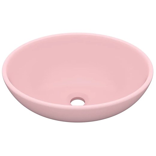 Ceramiczna umywalka na blat różowy mat Z5-M96 ze sklepu Edinos.pl w kategorii Łazienka - zdjęcie 173862773