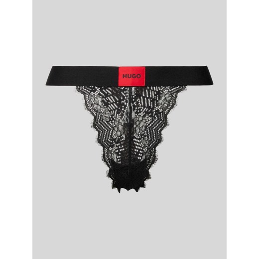 Stringi z elastycznym pasem z logo ze sklepu Peek&Cloppenburg  w kategorii Majtki damskie - zdjęcie 173863423