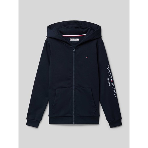 Bluza rozpinana z wyhaftowanym logo model ‘ESSENTIAL’ ze sklepu Peek&Cloppenburg  w kategorii Bluzy chłopięce - zdjęcie 173863521