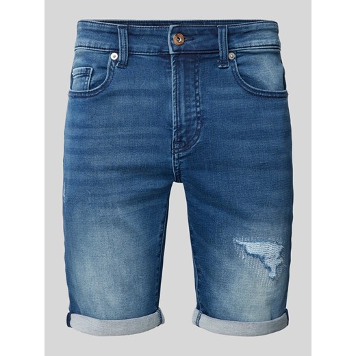 Szorty jeansowe o kroju regular fit z 5 kieszeniami model ‘PLY’ ze sklepu Peek&Cloppenburg  w kategorii Spodenki męskie - zdjęcie 173863800