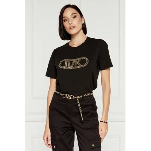 Michael Kors T-shirt GROMMET EMPIRE | Regular Fit ze sklepu Gomez Fashion Store w kategorii Bluzki damskie - zdjęcie 173864701