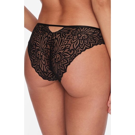 Figi koronkowe Trophy 40344-61X, Kolor czarno-złoty, Rozmiar S, Esotiq ze sklepu Intymna w kategorii Majtki damskie - zdjęcie 173865822