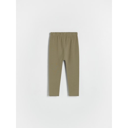 Reserved - Bawełniane legginsy - ciemnozielony Reserved 5-2 lata) Reserved