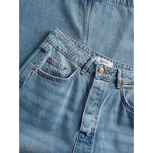 Reserved - Jeansowa spódnica midi - niebieski Reserved XL Reserved
