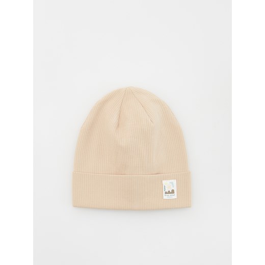 Reserved - Czapka beanie z naszywką - beżowy ze sklepu Reserved w kategorii Czapki dziecięce - zdjęcie 173871000