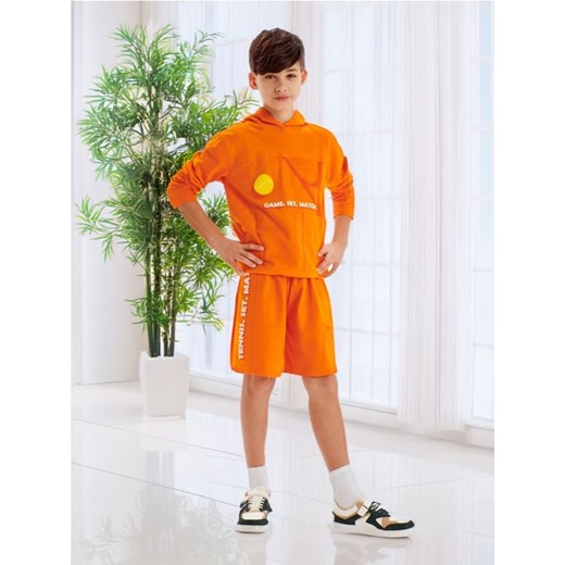 Sinsay - Bluza z kapurem - pomarańczowy ze sklepu Sinsay w kategorii Bluzy chłopięce - zdjęcie 173875664
