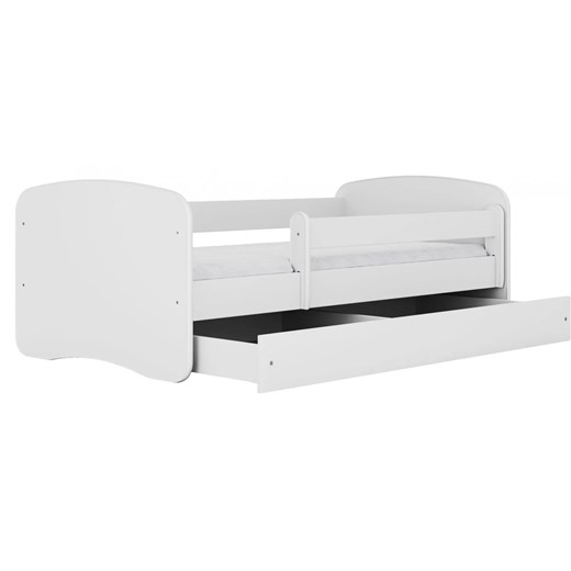 Łóżko dla dziecka z barierką Happy 2X 80x160 - białe Elior One Size Edinos.pl