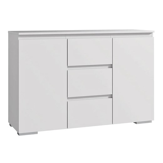 Biała nowoczesna komoda 120 cm - Elsinor 4X ze sklepu Edinos.pl w kategorii Komody - zdjęcie 173875881