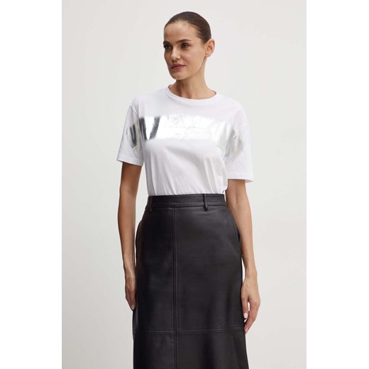 Liviana Conti t-shirt bawełniany damski kolor biały F4WW70 ze sklepu ANSWEAR.com w kategorii Bluzki damskie - zdjęcie 173877780